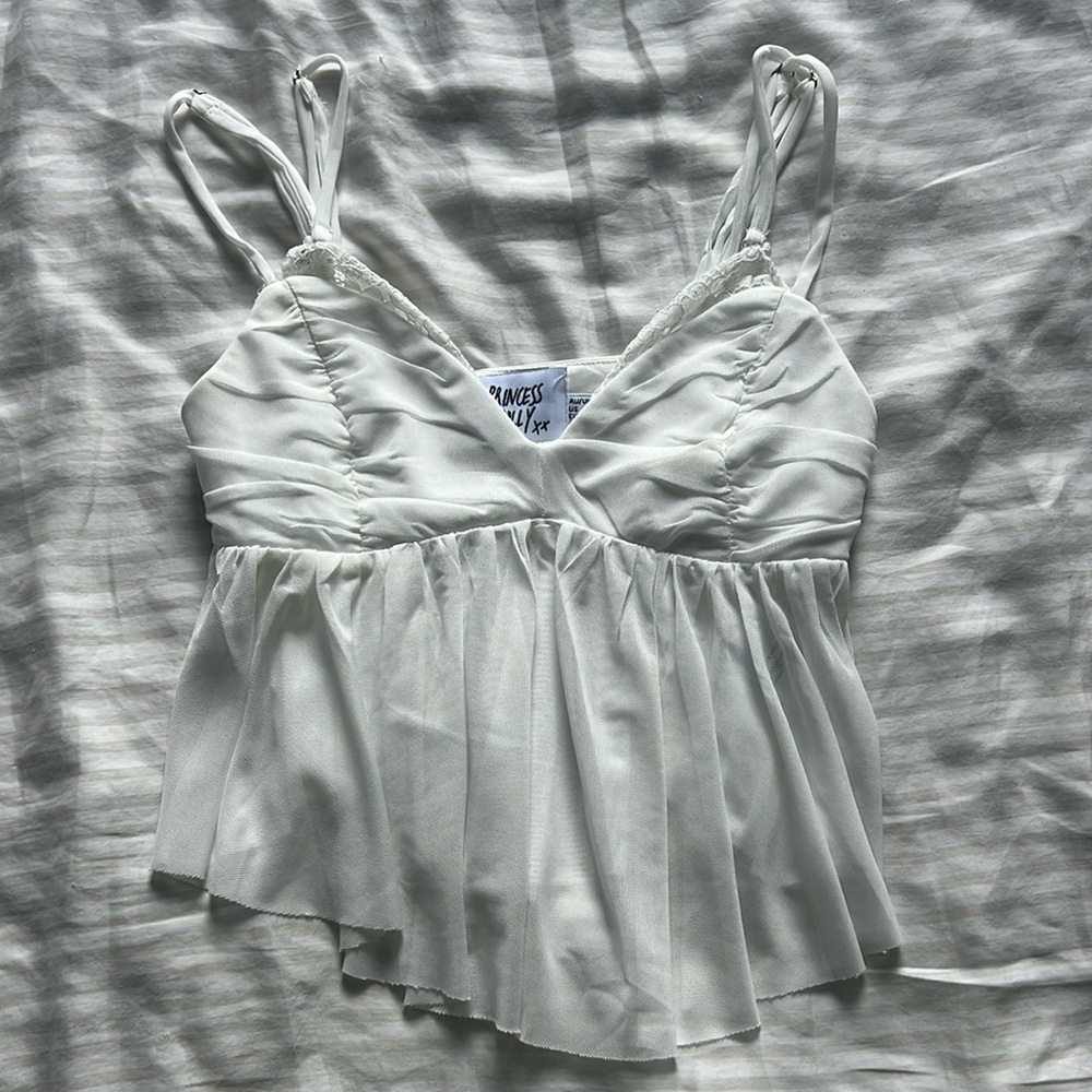 Princess Polly White Tank Top